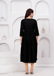 Sequinned Embroidered Empire Anarkali Kurta