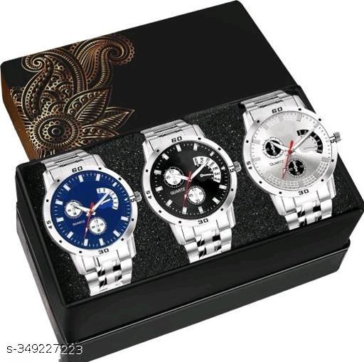 New style designer combo of 3 watches analog watch for boys & mens