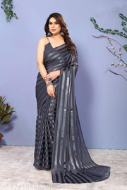 Festive Wear Satin Saree without Blouse Piece