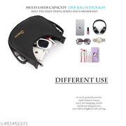 Dixon Dixon Black Women Sling Bag Casual Half Moon Unique Design Shoulder Side Sling Bag For Women