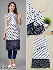 Polyster/Crepe fabric-Stylish Daily Wear Kurti With Low Price( combo of 2)