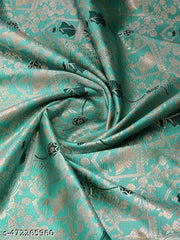 Seagreen Rich Banarasi Saree With Heavy Blouse