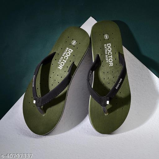DOCTOR EXTRA SOFT Green-OR-D-19 Women's Orthopaedic Diabetic Comfort Daily Use Slippers & Flipflops