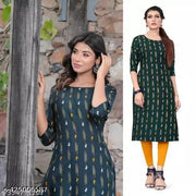 Polyster/Crepe fabric-Kurti For Women, Kurta For Women, Kurta, Women's Kurta, Casual Kurta For Women, Kurta For Women Latest Design, Office Wear Kurta For Women, Kurti, Kurti For Girls, Regular Wear Kurti For Women, Kurti On Lowest Price