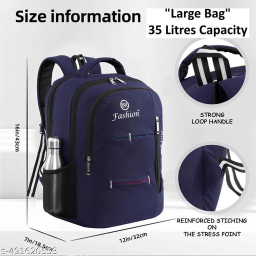 New Backpack/Large 35 L BLUE Laptop Backpack for MEN and WOMEN backpack for school–college