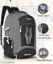 Size: M (15-30L) Smart bags Casual Waterproof Bag/Backpack for Men Women Boys Girls/Office School College Teens & Students with Rain Cover & free lunch box Poucch school bag laptop bag bags
