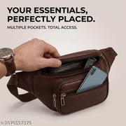 Waist Bag for Men Side Bag for Travel, Sports Waterproof & Adjustable Belt Pouch Fanny Waist Bag