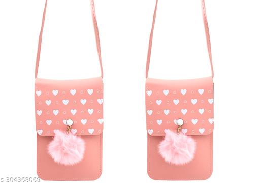 MAHABAL Sling Bags for Women Latest |Crossbody Bag | Phone Bag Stylish PU Leather.Mobile Cell Phone Holder Pocket Purse Wallet Mini Shoulder Bags Ideal Gift for Women(pair of 2 sling)