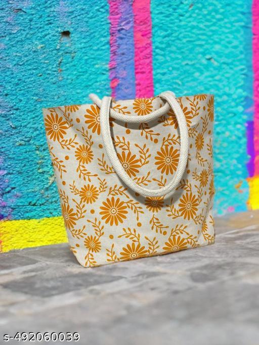 Sunshine Bloom Canvas Tote l Shopping Bags l Grocery Bag