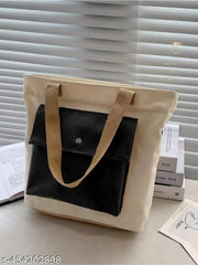 Canvas Women's Tote Bag with Secure Zipper Closure | College Travel Office Stylish tote bag