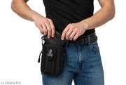 Belt Pouch Waist Bag 5x7 Inch Double Zip Black