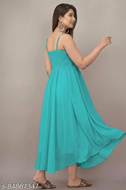 Kair Elastic Maxi Anarkali dress