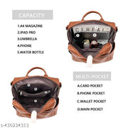 MomsyStore Leather Backpacks For Girls And Women
