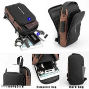 Waterproof Polyester Slim Unisex Crossbody Sling Bag Chest Backpack Men's Shoulder Bag, Leisure Travel Handbag, Hard Shell Anti-Theft Chest Bag