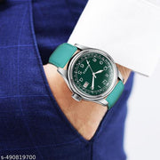 Dual Time Date Display Radium Dial Magnetic Belt Analog Watch,ONIR Premium Quality Quartz Analog Watch for Men, Glass Date Display Dial,