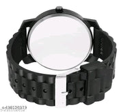 BEST QUALITY BEST PRICE Classy Analogue Black Dial Tranding Pu Belt Watches For Men Boys