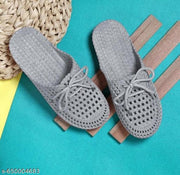 Brofoot ethentic and fantastic special slippers for women ( BINDU Grey)