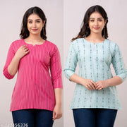 Combo Of 2 Short Kurti For Women