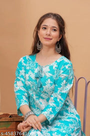 Printed singel kurti