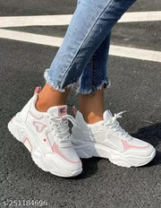 Vosco Women's Stylish Casual Sports Walking Running Sneakers Shoes For Girl And Women Pink Sky Women's Stylish Casual Sports Walking Running Sneakers Shoes For Girl And Women
