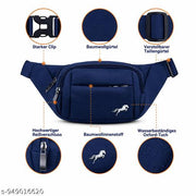 Waist Bag, Multi-Pocket Lightweight, Durable Compact Fanny Pack (blue))