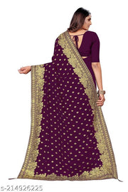 Embroidered Bollywood Silk Blend, Art Silk Saree