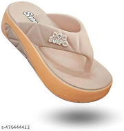 614-PEACH PLATFORMS SANDAL FOR WOMEN