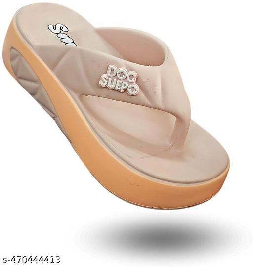614-PEACH PLATFORMS SANDAL FOR WOMEN