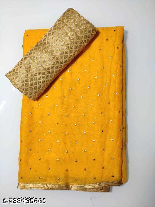 Embellished Daily Wear Chiffon Saree