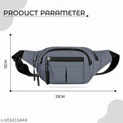 Waist Bag fanny pack bum bag travel passport holder chest bag phone holder Waist Bag fanny pack bum bag travel passport holder chest bag phone holder (Grey))
