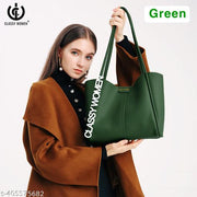Tote Bag For Women/Ladies Handbag For Office And Daily Use (Green)