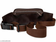Men's Waist Bag Fox Leather Multi Pocket Money Belt Bag