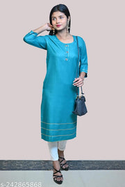 Women's Layri Kurta Rayon Lace Border Kurti | "Fusion Kurtas," "Printed Kurtis," "Embroidered Kurtas," and "Cotton Kurtis," "Traditional Kurtis," "Women's Kurtis," "Women's Kurtas," "Kurti under 200", "Combo Kurti",