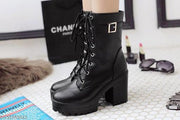 STRASSE PARIS Amazing Design Women's High Ankle Length Black Stylish, Fashionable & Trending Boots | Stylish Latest & Trendy Boots for Women