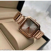 Bolun Square Silver Dial Rose Belt Ladies And Women Watch