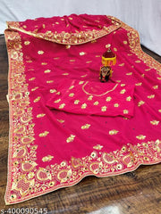 Beautiful Zamato saree for women with blouse