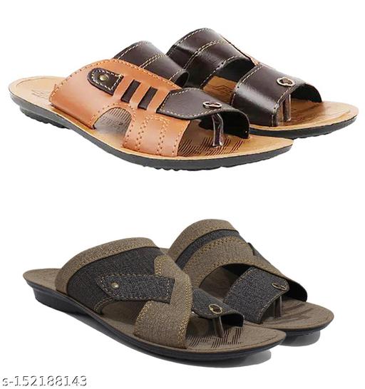 Pack of 2 -  Combo Pack of 2 Slippers for Men