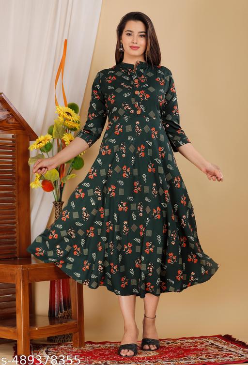 Elegant Crepe Kurti