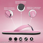 BLESSING Women Stylish | Super Soft | Ultra-Light |Flip-Flop Daily Use | Casual wear| Anti Skid |Thong Slippers for Women (Pink)