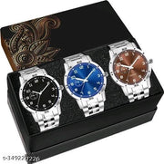 New style designer combo of 3 watches analog watch for boys & mens