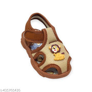 Coolz Kids Chu-Chu Sound Musical Sandals Coco-4 Brown for Baby Boys and Baby Girls 9-24 Months