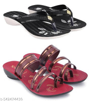 Astel Multicolor Combo of Women's Slippers and Flipflop - Pack of 2
