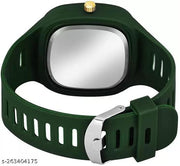 Royal look Branded Silicone Strap Analogue Sports Watch Rectangular Dial New Model 2023 Men Watches Boys Watches Boys Watch Quartz Wrist Watches for Men or Boys