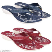 Astel Multicolor Combo of Women's Slippers and Flipflop - Pack of 2