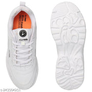 CLYMB Casual Sport for Men | Stylish Lace-Up Sneakers with Cushioned Insole | Comfortable Walking Shoes with Rounded Front Running shoes