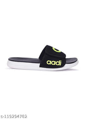 MRJ1710 Men's Black & Green Mesh Daily Casual Slider