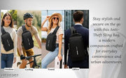 Crossbody Sling Bag For Men & Women, Casual Chest Backpack Shoulder Messenger Bags