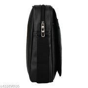 Stylish PU Leather Sling Cross Body Travel Office Business Messenger One Side Shoulder Bag for Men Women