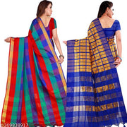 Cotton Fabric Saree For Women's