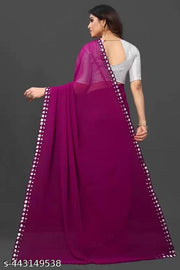 NEW FENCY GEORGETTE CUT WORK SAREE
